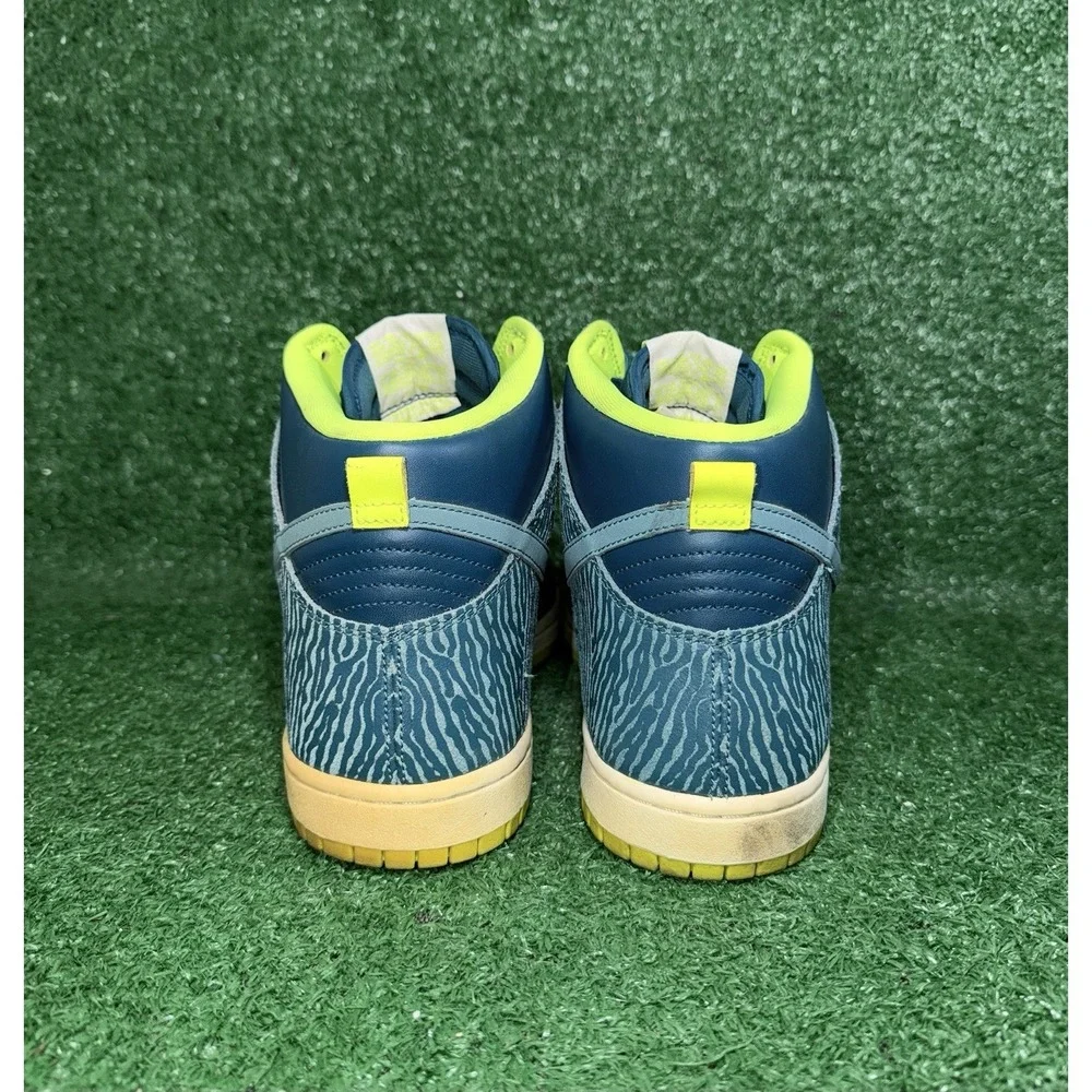 Nike Dunk‎ High Mens 10 Womens 11.5 Blue Skate Shoes Athletic Casual Sneakers